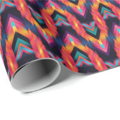 Papier Cadeau Bargello Flamboyant (Coin rond)