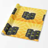 Papier Cadeau Barils de pétrole (Déroulé)
