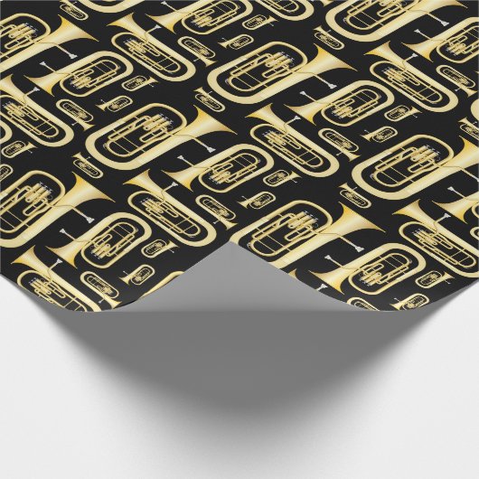 Papier Cadeau Baritone Musician Band Teacher Wrapper Paper (Coin)