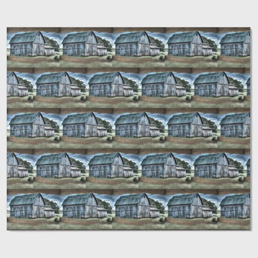 Papier Cadeau Barne rustique (Plat)