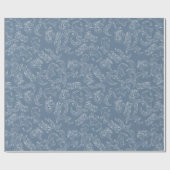 Papier Cadeau Baroque Vintage Damask Wedding (Plat)