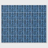 Papier Cadeau Barracuda, Poisson Redoutable (Plat)