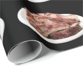 Papier Cadeau Barrage à dos de bébé barbecue (Coin rond)