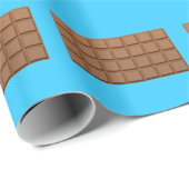Papier Cadeau Barre de bonbons au chocolat (Coin rond)