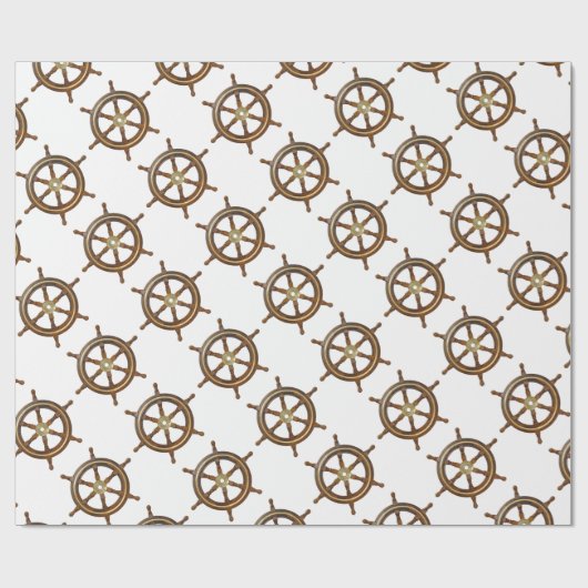 Papier Cadeau Barre de navire vintage (Plat)