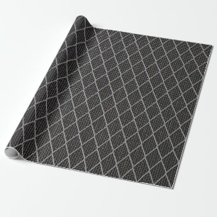 Papier Cadeau Barre métallique gris