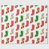 Papier Cadeau Bas de Noël (Plat)