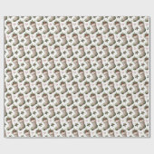 Papier Cadeau Bas de Noël Baies d'hiver (Plat)