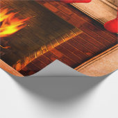 Papier Cadeau Bas de Noël et papier d'emballage de cheminée (Coin)