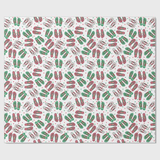 Papier Cadeau Bascules électroniques de Noël de plage (Plat)