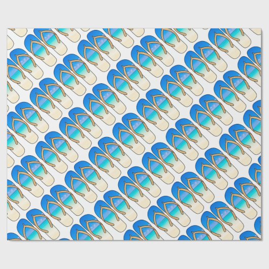 Papier Cadeau Bascules électroniques - plage (Plat)