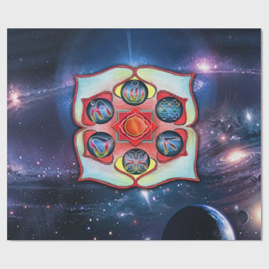Papier Cadeau Base Chakra (Plat)