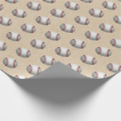 Papier Cadeau Baseball (Coin)