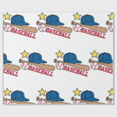 Papier Cadeau Baseball (Plat)