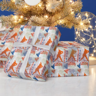 PAPIER CADEAU BASEBALL