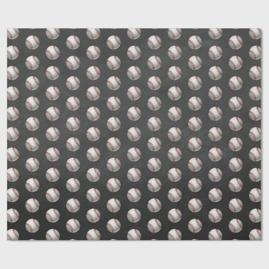 Papier Cadeau Baseball (Plat)