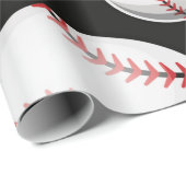 Papier Cadeau Baseball (Coin rond)