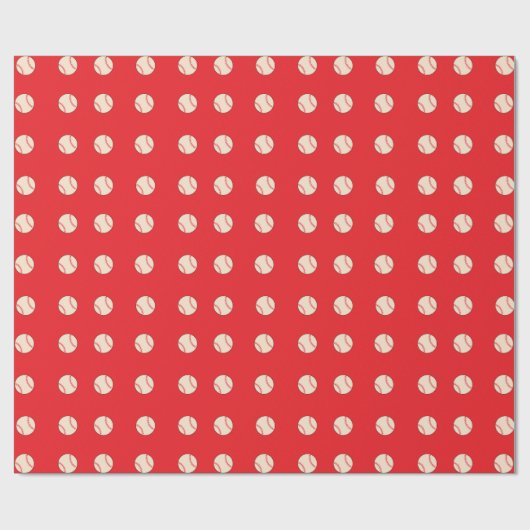 Papier Cadeau Baseball (Plat)