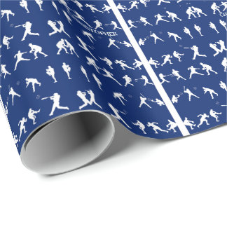 Papier Cadeau Baseball