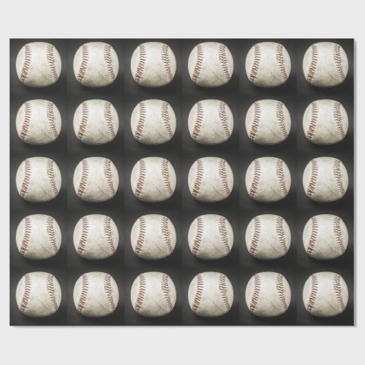 Papier Cadeau Baseball (Plat)
