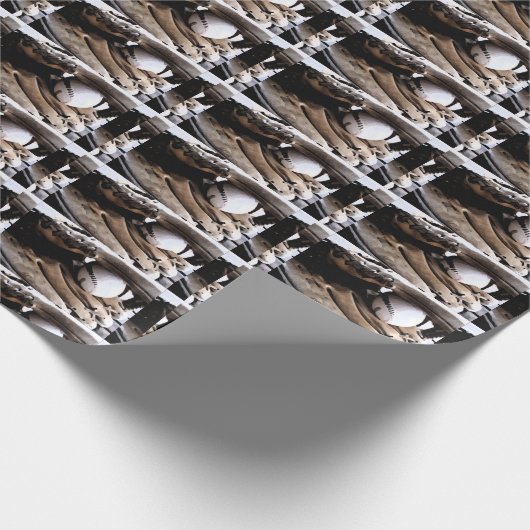 Papier Cadeau Baseball (Coin)