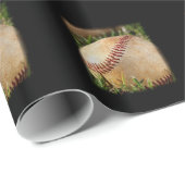 Papier Cadeau Baseball (Coin rond)