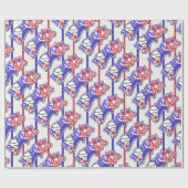 Papier Cadeau Baseball à domicile coupé (Plat)