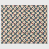 Papier Cadeau Baseball classique en détresse (Plat)