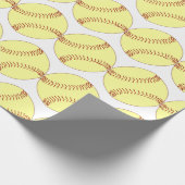 PAPIER CADEAU BASEBALL ET SOFTBALL (WRAP) (Coin)