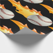 Papier Cadeau Baseball flamboyant (Coin)