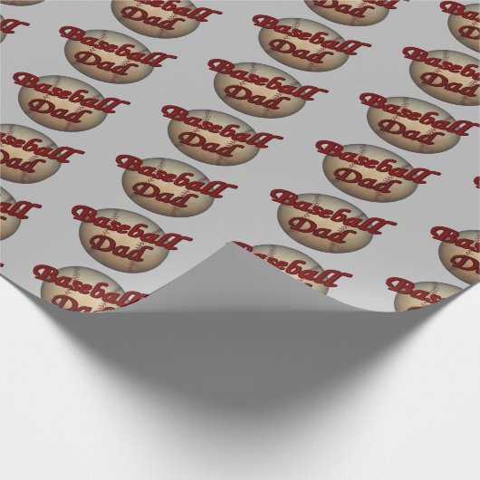 Papier Cadeau Baseball Papa migre (Coin)