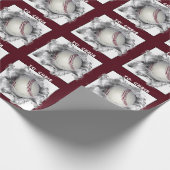 Papier Cadeau Baseball personnalisé (Coin)