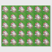 Papier Cadeau Baseball pour Noël (Plat)