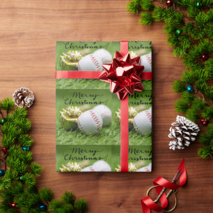 Papier Cadeau Baseball pour Noël