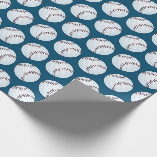 Papier Cadeau Baseball sur mesure (Coin)