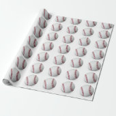 Papier Cadeau Baseball Wrapping Paper (Déroulé)