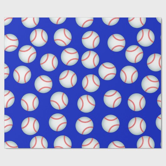 Papier Cadeau Baseballs (Plat)