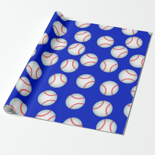 Papier Cadeau Baseballs (Déroulé)
