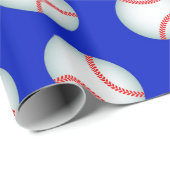 Papier Cadeau Baseballs (Coin rond)