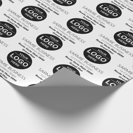 Papier Cadeau Basic Logo Custom Bag, Business or Shop Tote Bag (Coin)