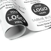 Papier Cadeau Basic Logo Custom Bag, Business or Shop Tote Bag (Coin rond)