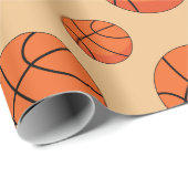 Papier Cadeau Basket-ball (Coin rond)