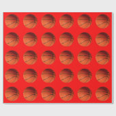 Papier Cadeau Basket-ball (Plat)