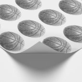 Papier Cadeau Basket-ball avec effet crayon (Coin)