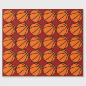 Papier Cadeau Basket-ball (balle) (Plat)