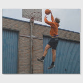 Papier Cadeau Basket-ball cool (Plat)