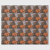 Papier Cadeau Basket-ball n'importe qui ? (Plat)
