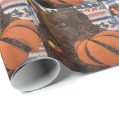Papier Cadeau Basket-ball n'importe qui ? (Coin rond)