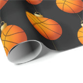 Papier Cadeau Basket-ball Noël Décorations de vacances Sports (Coin rond)