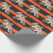 Papier Cadeau Basket-ball orange noir (Coin)